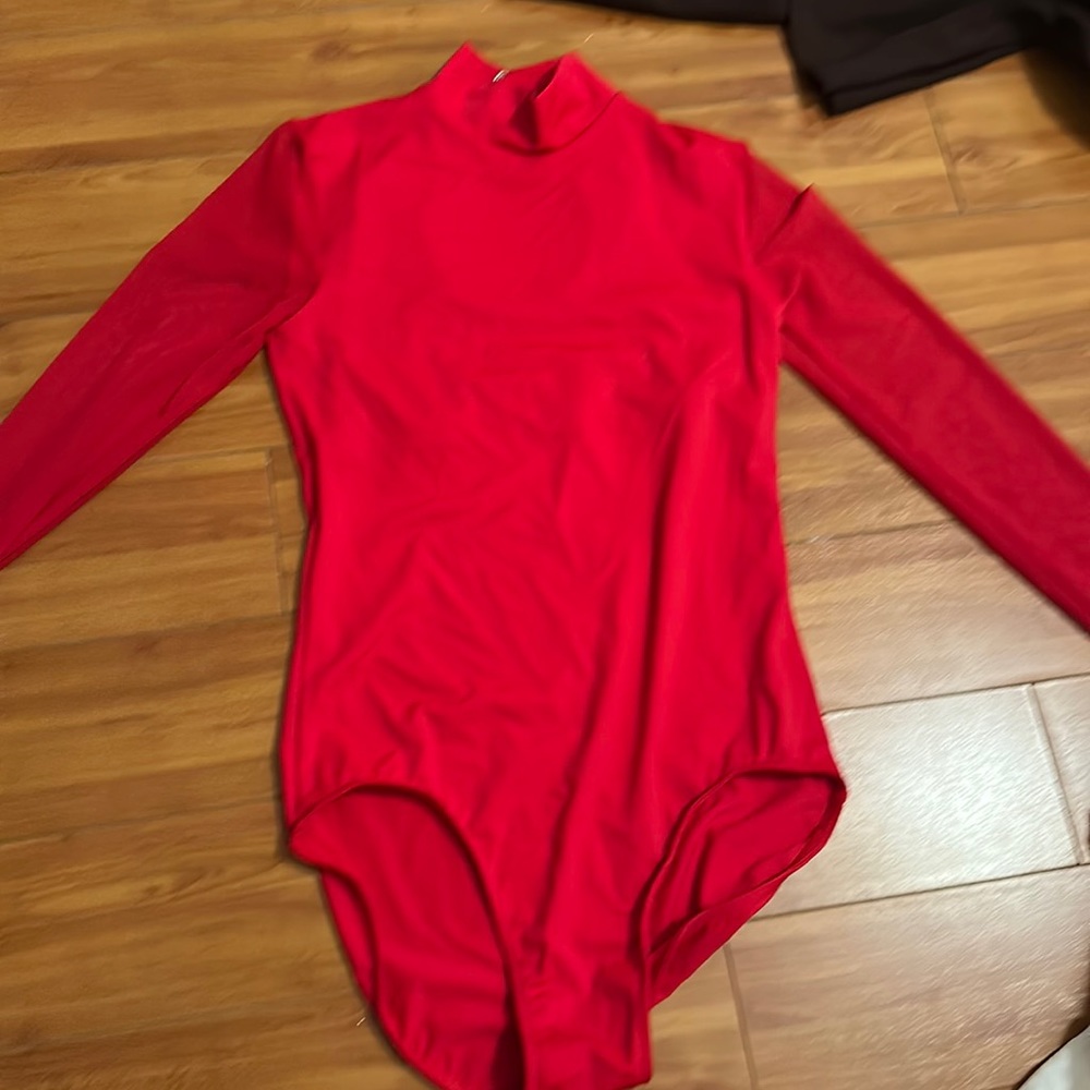Red Bodysuit/Leotard